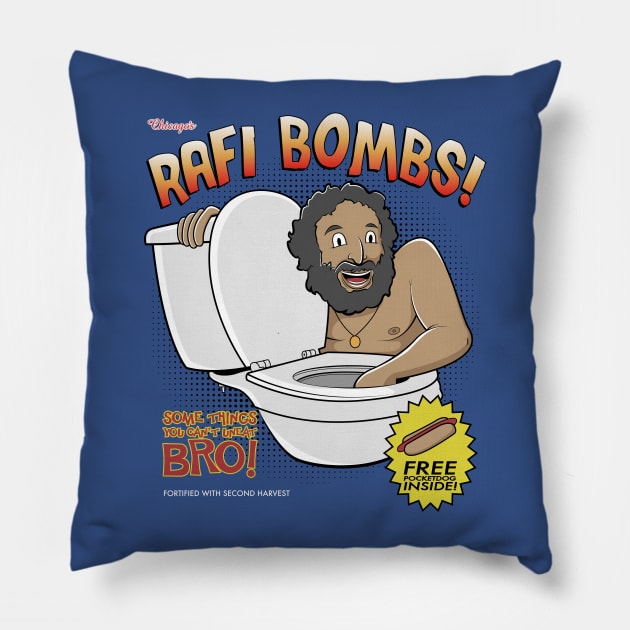 Rafi Bombs! Pillow by mattsinor