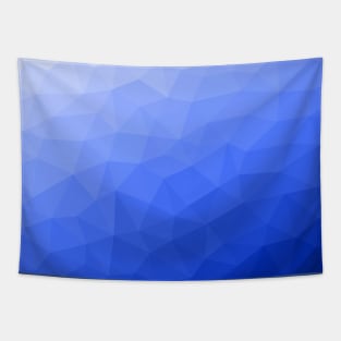 Dark blue gradient geometric mesh pattern ombre ombre triangles cool Tapestry