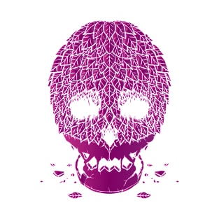 Leaf Skull (Purple) T-Shirt