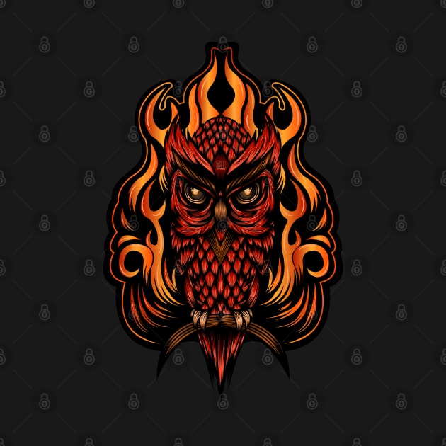 Fire Owl by adamzworld