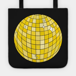 Yellow Disco Ball Tote