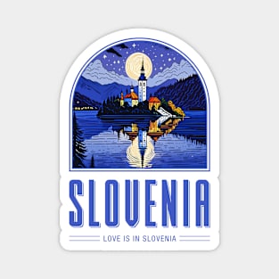 Love is in Slovenia Magnet