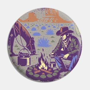 Cowboy Contemplation Pin