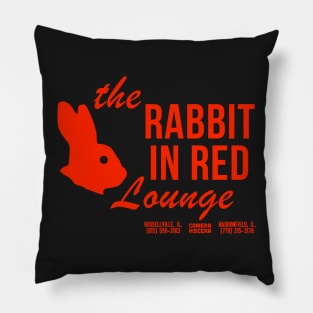 The Rabbit in Red Lounge Pillow