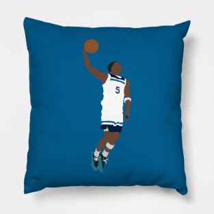 Anthony Edwards 5 Minnesota Timberwolves Dunks Pillow