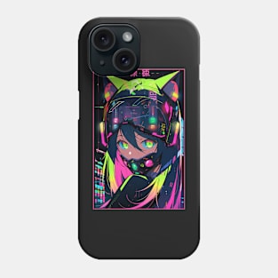 Anime Cat Girl | Quality Anime Design | Chibi Cat Girl Miaw | Manga Anime Art Phone Case