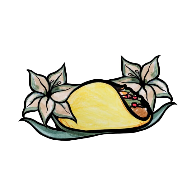 Elegant Taco With Flowers A La Carte by bubbsnugg