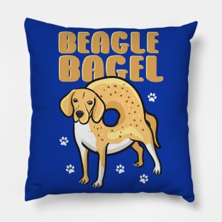 Beagle Bagel Gift Beagle Dog Bagel Lovers Pillow