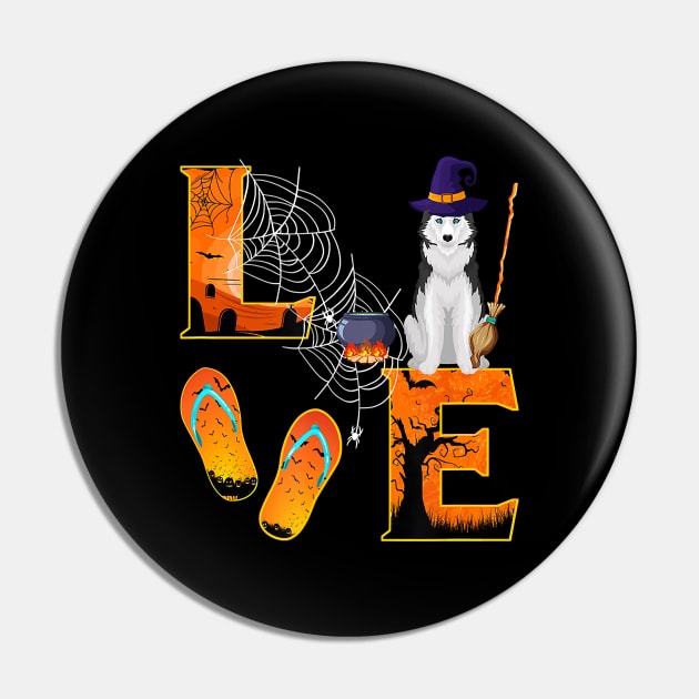 Husky Love Halloween Boo Dog Gifts husky lover Pin by JaydeMargulies