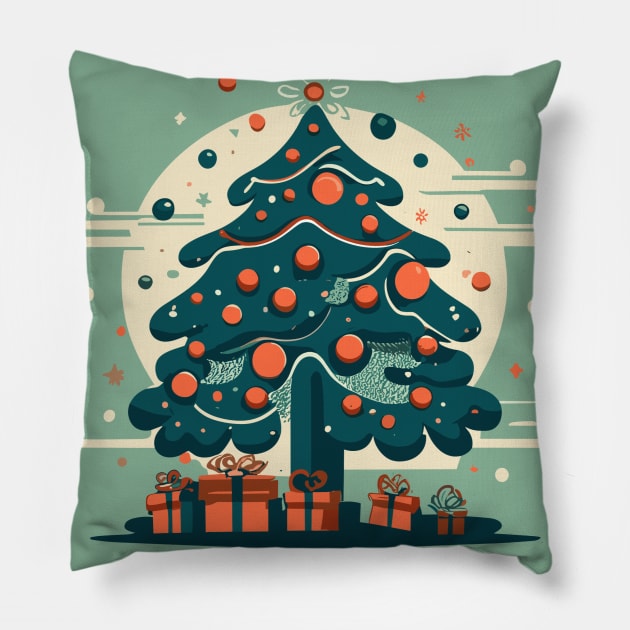 Christmas Design Pillow by Seven Seven t