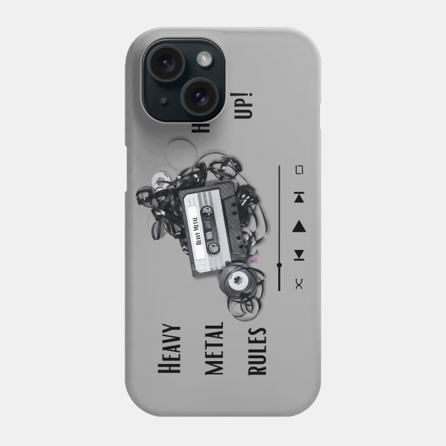 Heavy Metal Rules Phone Case by Viper Unconvetional Concept