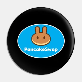 PancakeSwap CAKE Crypto Coin Blue Euro Oval Pin