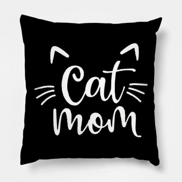 Cat Mom, Cat Lover , Gift For Mom, Fur Mama Gift, Mother's Day Gift, Cat Names Pillow by creativitythings 