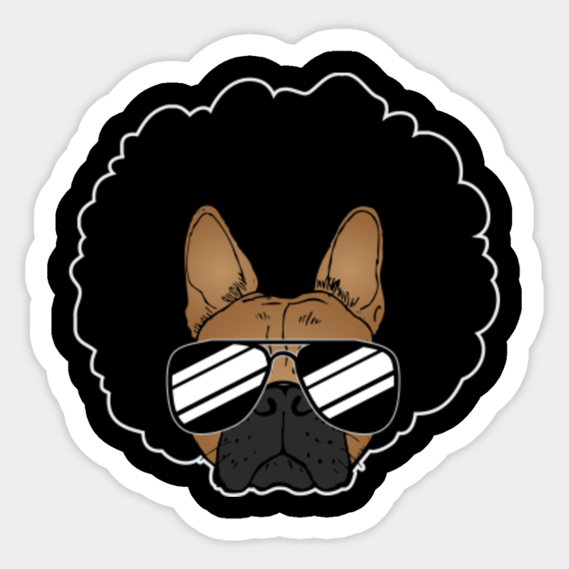 Funny Great Dane With Afro Dog Groomer Profession Funny Bulldog Sticker Teepublic