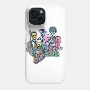 Robert De Niro painting goodfellas irishman casino godfather heat taxi raging bull untouchable Phone Case