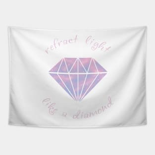 Refract Light Like a Diamond - Pastel Cotton Candy Tapestry