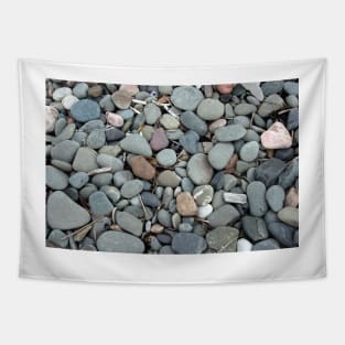 Pebble Beach with twigs Tapestry