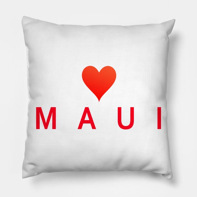 Maui Hawaii Pillow by SeattleDesignCompany