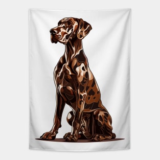 Valentine Great Dane Shaped Chocolate Tapestry