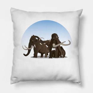 Mammoth Family Pillow