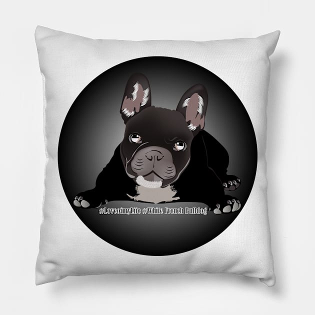 #ilove my White French Bulldog Pillow by Pet & Nature Lovers