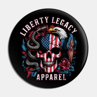 Liberty Legacy Skull & Snake with Eagle Pin