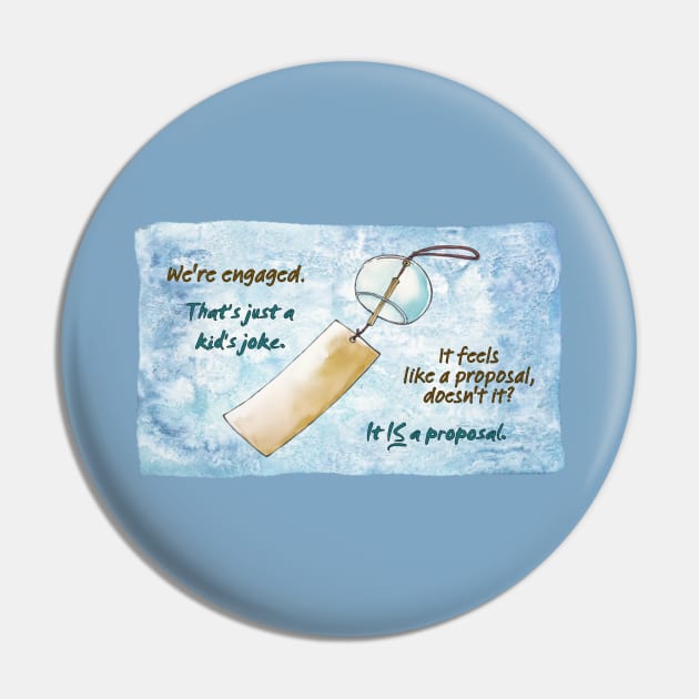 We're Engaged Pin by globalrainbowengineers 