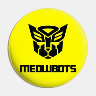 Meowbots - Cat Autobots Black Pin