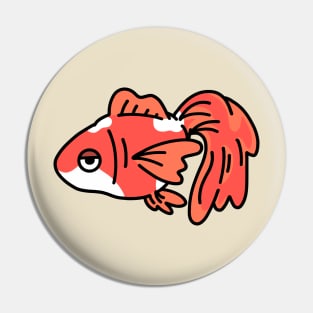 Cute Goldfish illustration Pin