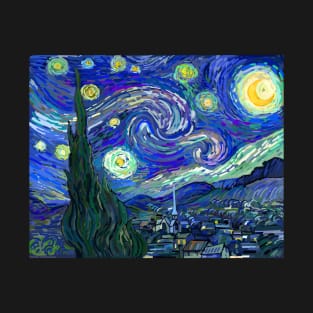 Starry Night - Vincent Van Gogh T-Shirt