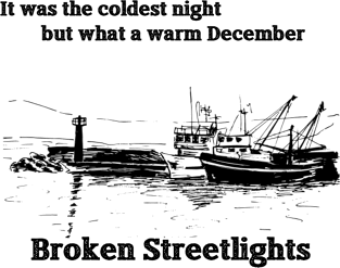 Broken Streetlights ships Magnet