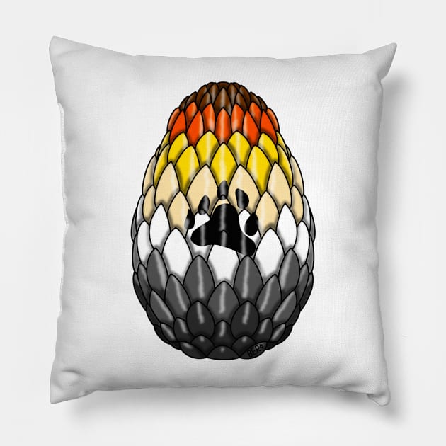 Bear Pride Dragon Egg Pillow by SentABearToSpace 