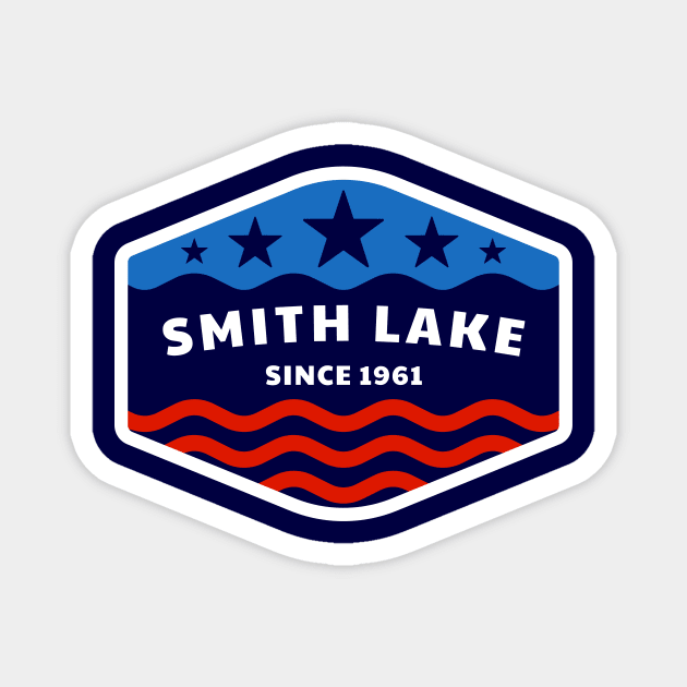 Smith Lake Stars and Stripes Since 1961 Magnet by Alabama Lake Life