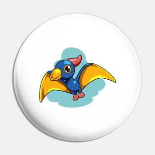 Cartoon Pteranodon Pin