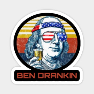 ben drankin 4th of july Magnet