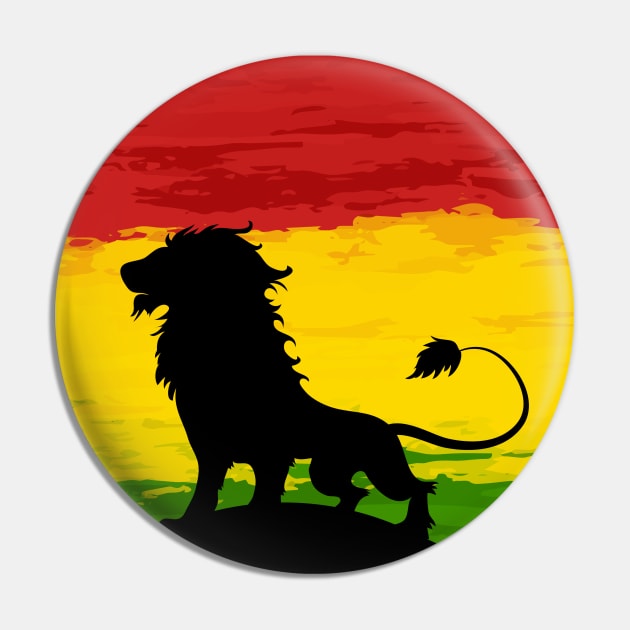 Rasta Lion Pin by belhadj