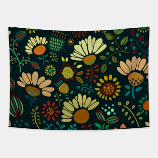 colorful floral pattern Tapestry