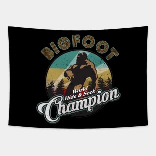 Bigfoot Hide and Seek Champion Tapestry