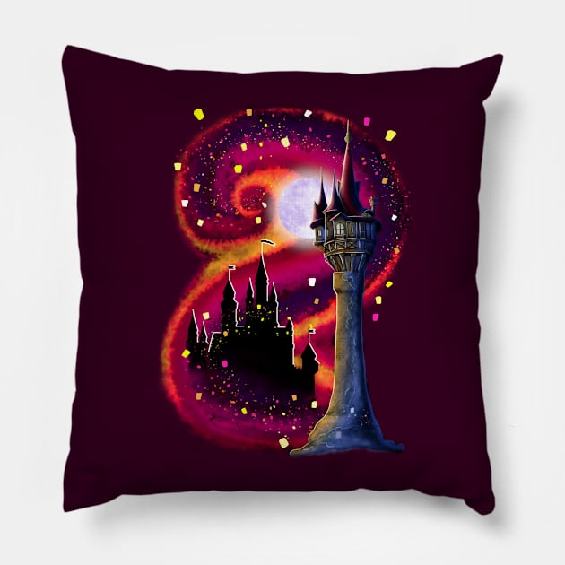 Those lights in the sky Pillow by VanyNany