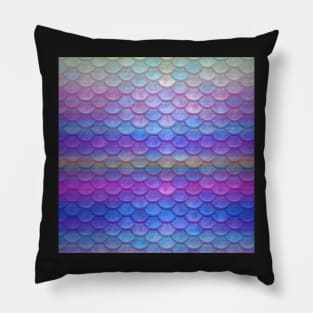 Iridescent Mermaid Scales Pillow