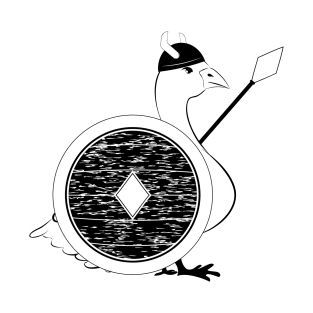 Guard goose with shield T-Shirt