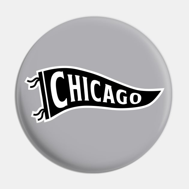 Chicago Pennant - Grey Pin by KFig21