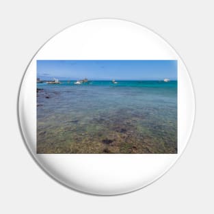 Galapagos Islands Clear Blue Water Beach Pin