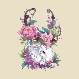 Floral deer T-Shirt