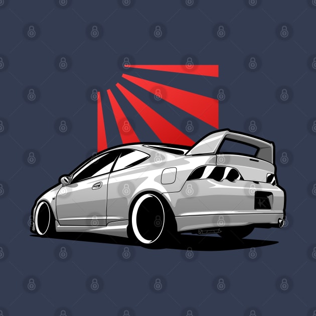 White Integra Acura RSX by KaroCars