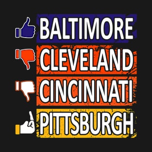 Baltimore Pro Football - Funny Rankings T-Shirt