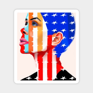 Stylized Portrait Magnet