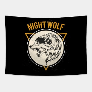 night wolf Tapestry