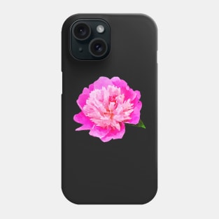 Bright pink peony Phone Case