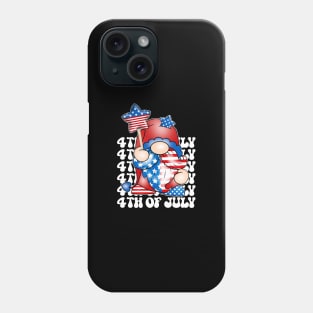 4th of July gnome Phone Case